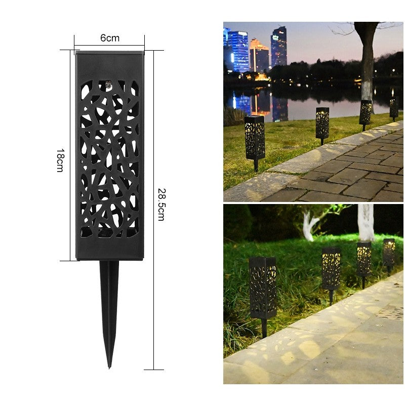 Lampa solara LED, Flippy, Set 6 Bucati, Tip Felinar, pentru Gradina, Inaltime 30.2 cm, putere 0.2W, 1.2V, 600mAh,