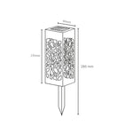 Lampa solara LED, Flippy, Set 6 Bucati, Tip Felinar, pentru Gradina, Inaltime 30.2 cm, putere 0.2W, 1.2V, 600mAh,