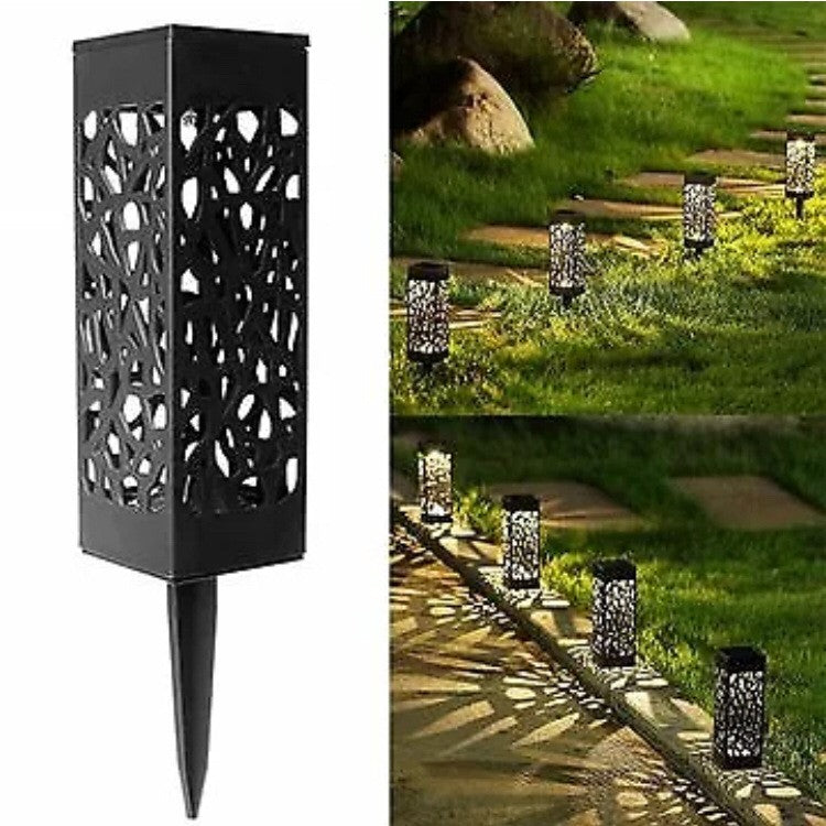 Lampa solara LED, Flippy, Set 6 Bucati, Tip Felinar, pentru Gradina, Inaltime 30.2 cm, putere 0.2W, 1.2V, 600mAh,