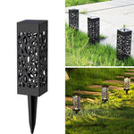 Lampa solara LED, Flippy, Set 6 Bucati, Tip Felinar, pentru Gradina, Inaltime 30.2 cm, putere 0.2W, 1.2V, 600mAh,