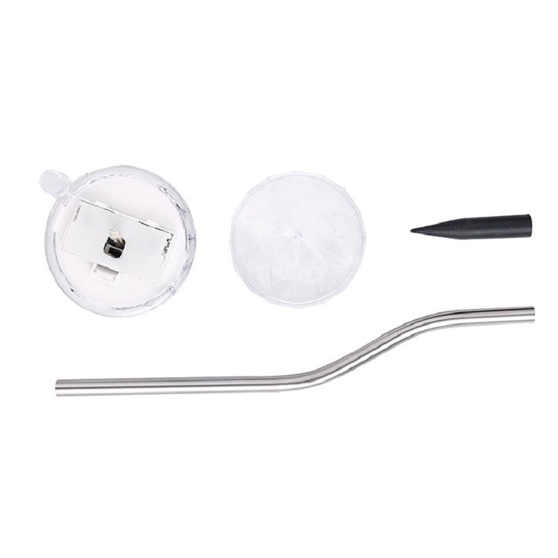 Lampa solara LED pentru Gradina, Flippy, Set 4 Bucati, Tip Diamant, Inaltime 30 x 9 cm, 2V, ABS, 600mAh, Lumina Alb