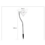 Lampa solara LED pentru Gradina, Flippy, Set 4 Bucati, Tip Diamant, Inaltime 30 x 9 cm, 2V, ABS, 600mAh, Lumina