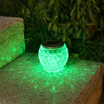 Lampa solara LED tip Glob cristal pentru gradina/trepte/terasa Flippy, rezistent la apa IP65, 10 x 9.5 cm, 1.2V, ABS,