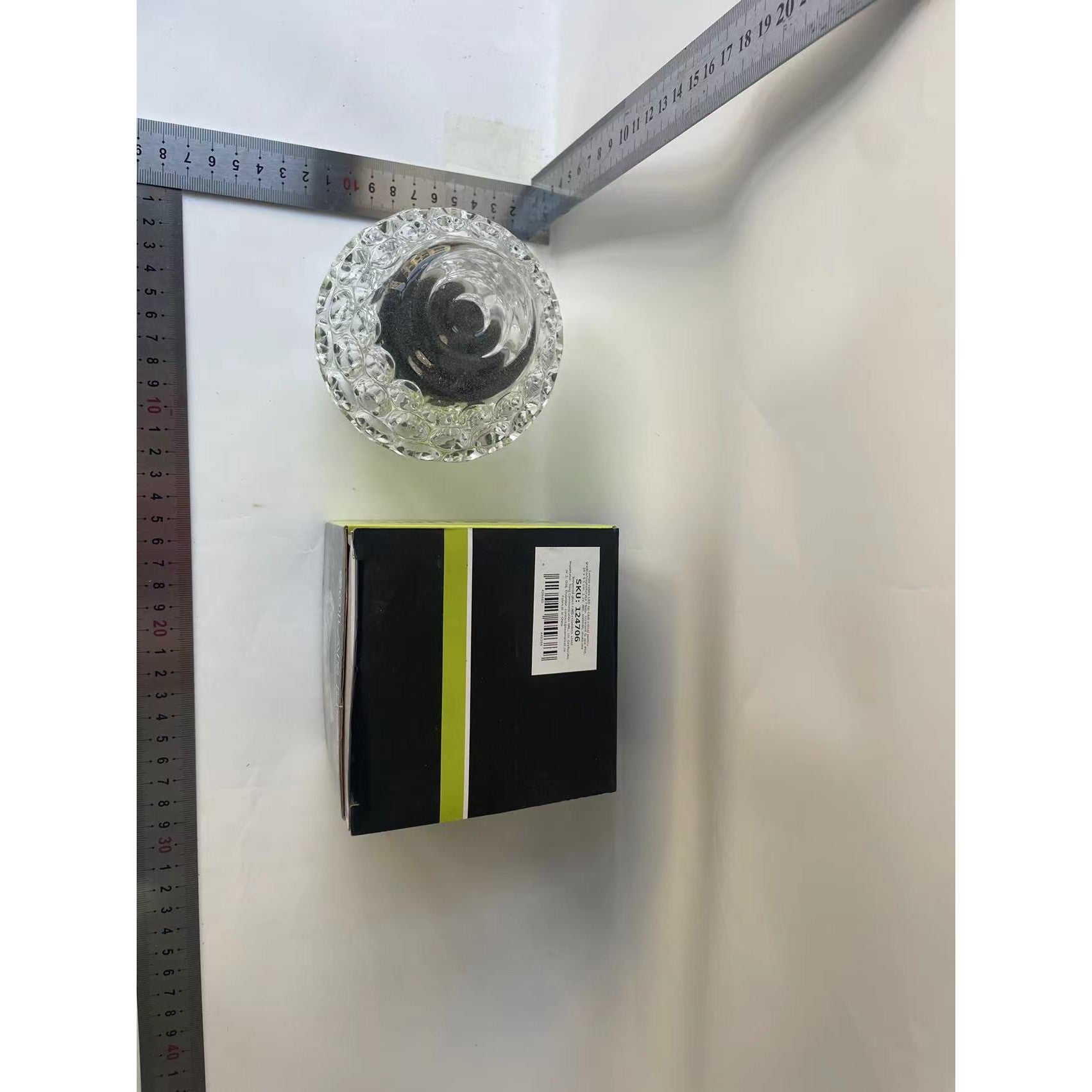 Lampa solara LED tip Glob cristal pentru gradina/trepte/terasa Flippy, rezistent la apa IP65, 10 x 9.5 cm, 1.2V, ABS,