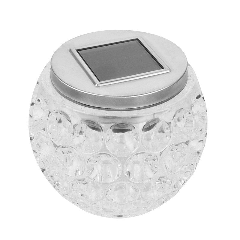 Lampa solara LED tip Glob cristal pentru gradina/trepte/terasa Flippy, rezistent la apa IP65, 10 x 9.5 cm, 1.2V, ABS,