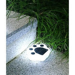 Set 4 Lampi Solare Led pentru Gradina, Flippy, Model Laba de Urs, 14 x 13 x 3 cm, Buton On-Off, Alb Rece, Negru/Alb