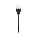 Lampa solara LED pentru gradina, Flippy, Set 10 Bucati, Tip Pahar de Vin, Inaltime 37.5 cm, efect de flacara, PVC si