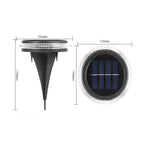 Lampa solara LED Set 4 Bucati, Flippy, Tip Spot pentru Gradina, 8 LED-uri, ABS si Policarbonat, Baterie 1.2V, 600mah,