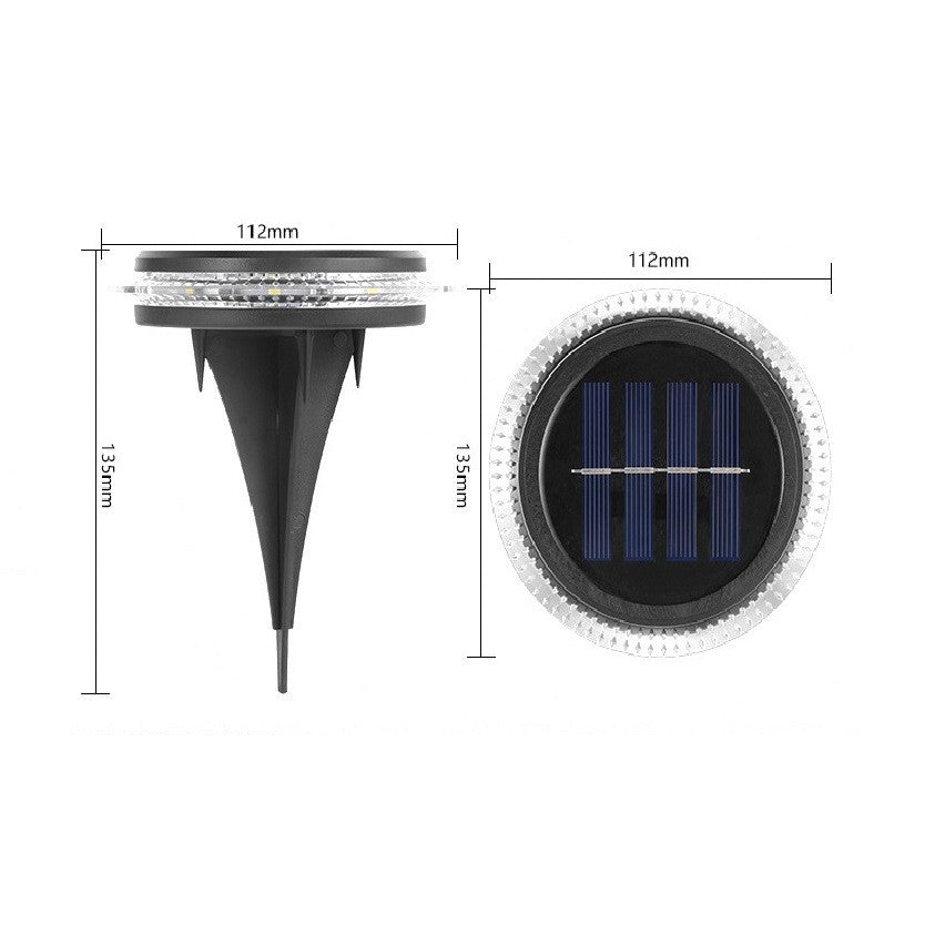 Lampa solara LED Set 4 Bucati, Flippy, Tip Spot pentru Gradina, 8 LED-uri, ABS si Policarbonat, Baterie 1.2V, 600mah,