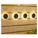 Lampa solara LED Set 4 Bucati, Flippy, Tip Spot pentru Gradina, 8 LED-uri, ABS si Policarbonat, Baterie 1.2V, 600mah,