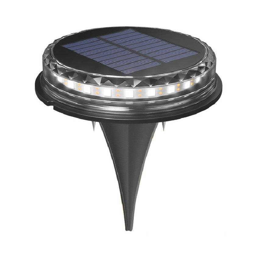 Lampa solara LED Set 4 Bucati, Flippy, Tip Spot pentru Gradina, 8 LED-uri, ABS si Policarbonat, Baterie 1.2V, 600mah,