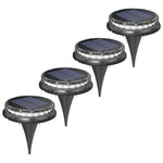 Lampa solara LED Set 4 Bucati, Flippy, Tip Spot pentru Gradina, 8 LED-uri, ABS si Policarbonat, Baterie 1.2V, 600mah,