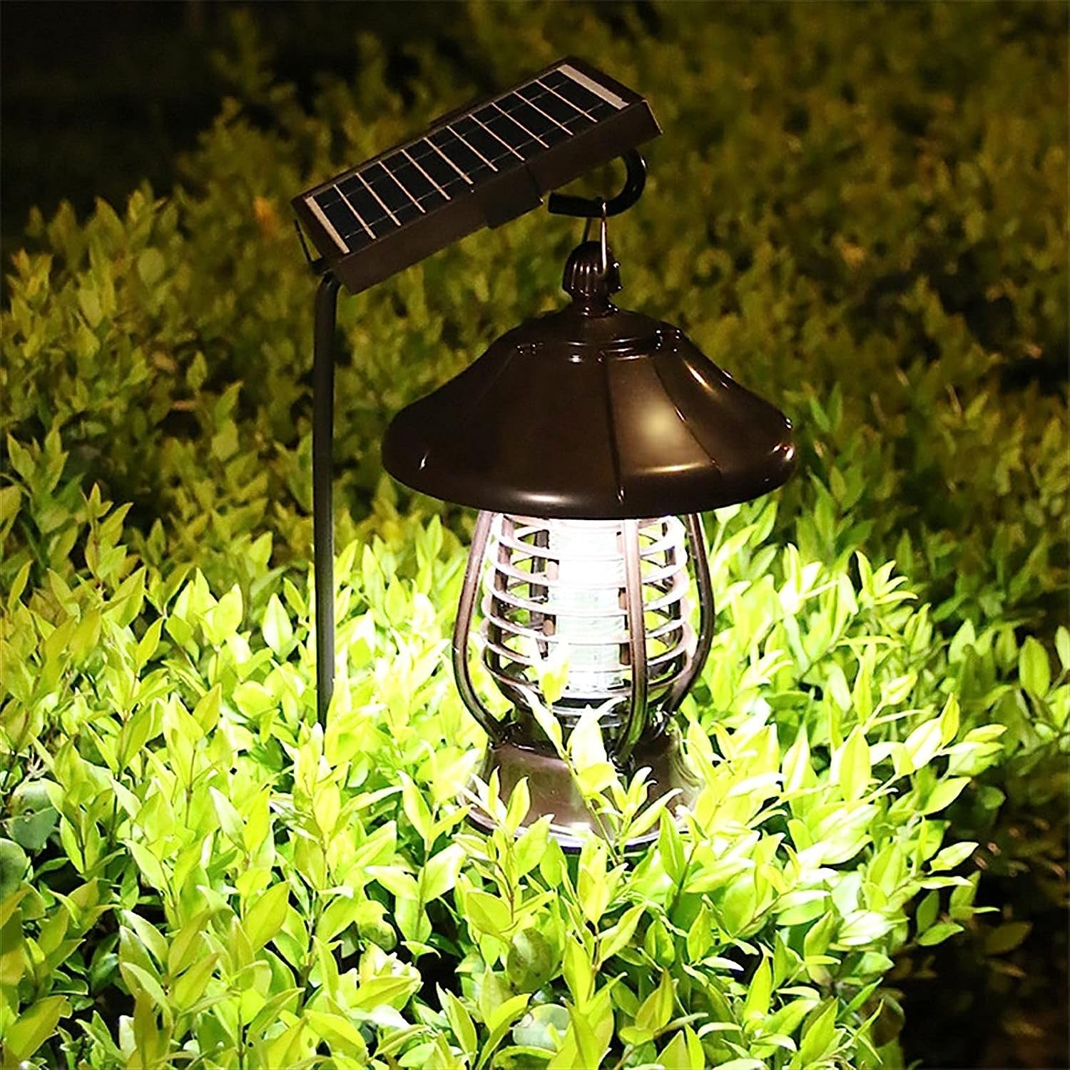 Lampa solara pentru gradina, anti-insecte, tantari, muste, UV, LED, material ABS, putere 5W, 1.2 V, autonomie 8 ore, 2
