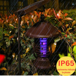 Lampa solara pentru gradina, anti-insecte, tantari, muste, UV, LED, material ABS, putere 5W, 1.2 V, autonomie 8 ore, 2