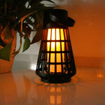 Lampa Solara pentru Gradina, Flippy, Reincarcabila de la Soare, Model Felinar, Portabila cu Picior, Lumina Calda, 12