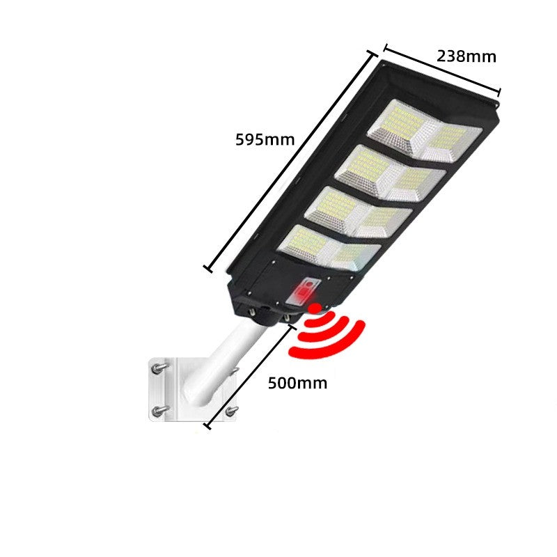 Lampa solara stradala Flippy, cu telecomanda, senzor de miscare si lumina, suport prindere, 180 LED-uri, IP65, ABS,