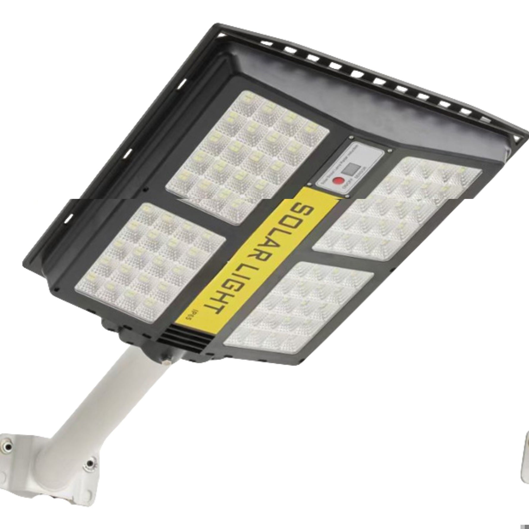 Lampa solara stradala Flippy, cu telecomanda, senzor de miscare si lumina, suport prindere, 280 LED-uri, IP65, ABS,