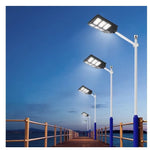 Lampa solara stradala Flippy, cu telecomanda, senzor de miscare si lumina, suport prindere, 480 LED-uri, IP65, ABS,