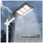 Lampa solara stradala Flippy, cu telecomanda, senzor de miscare si lumina, suport prindere, 480 LED-uri, IP65, ABS,