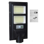Lampa solara stradala Flippy, senzor de miscare si lumina, 96 LED-uri, IP65, ABS, 5AH, 100W, temperatura culoare 6500K,