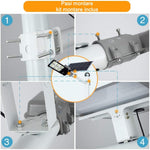 Lampa solara stradala Flippy, IP65, senzor de lumina, 417 LED-uri SMD, 24000 lm, 300W, autonomie 12-16 ore,