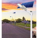 Lampa solara stradala Flippy, IP65, senzor de lumina, 60 LED-uri SMD, 2250 lm, panou 25W, putere 200W, autonomie 12-16