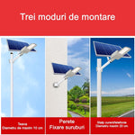 Lampa solara stradala Flippy, IP65, senzor de lumina, 60 LED-uri SMD, 2250 lm, panou 25W, putere 200W, autonomie 12-16