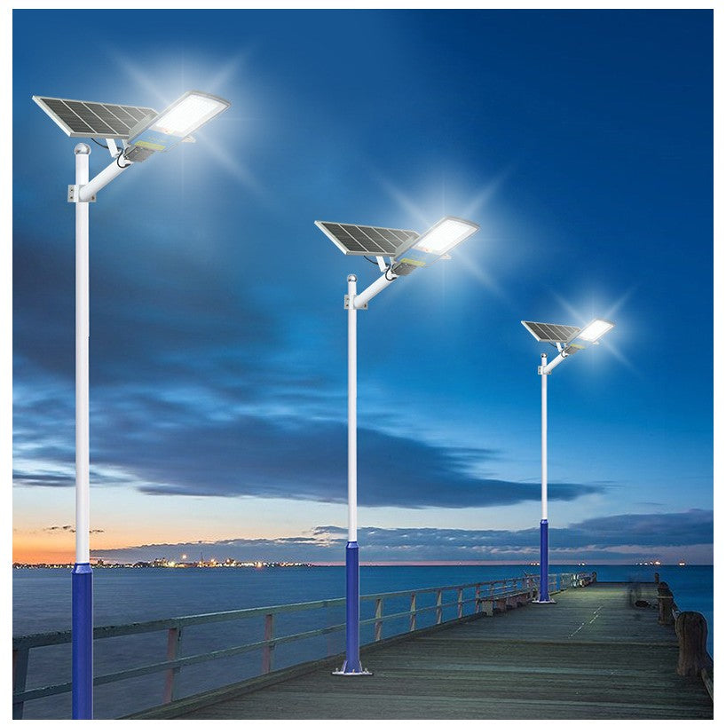 Lampa solara stradala Flippy, IP66, senzor de lumina, 120 LED-uri SMD, 1800 lm, panou 20W, putere 100W, autonomie 12-16