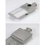 Lampa solara stradala Flippy, pentru curte sau strada, cu doua grile, finisaj mat, rezistent la apa, montare prin