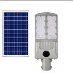 Lampa solara stradala Flippy, pentru curte sau strada, cu doua grile, finisaj mat, rezistent la apa, montare prin