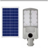 Lampa solara stradala Flippy, pentru curte sau strada, cu doua grile, finisaj mat, rezistent la apa, montare prin