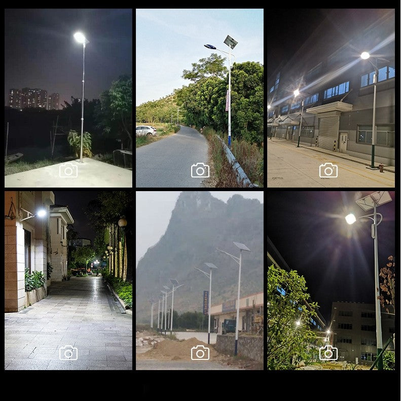 Lampa solara stradala Flippy, pentru curte sau strada, finisaj lucios, rezistent la apa, montare prin fixare, senzor