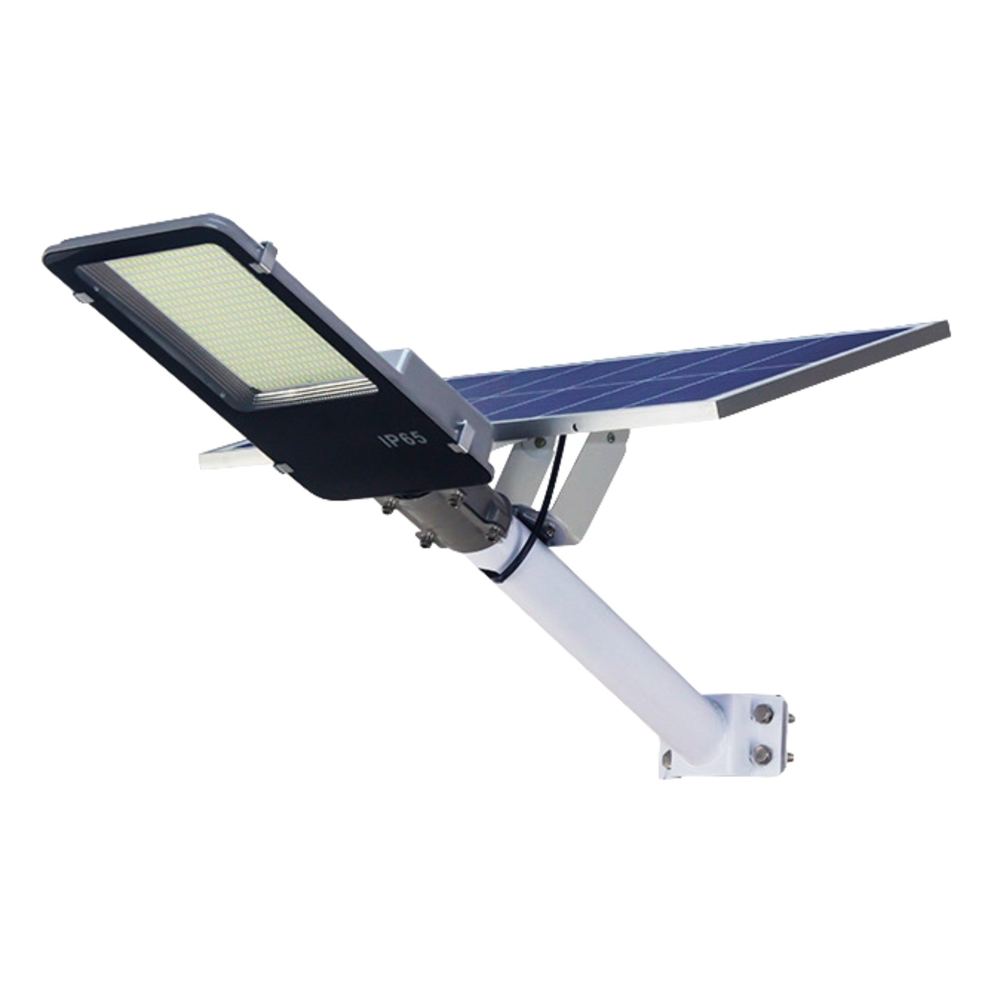 Lampa solara stradala Flippy, pentru curte sau strada, finisaj lucios, rezistent la apa, montare prin fixare, senzor