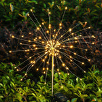 Lampa solara sub forma de artificii, 120 LED-uri, alb cald, Flippy