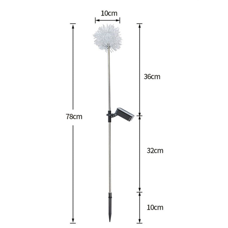 Lampa solara sub forma de Papadie, alb cald, Flippy