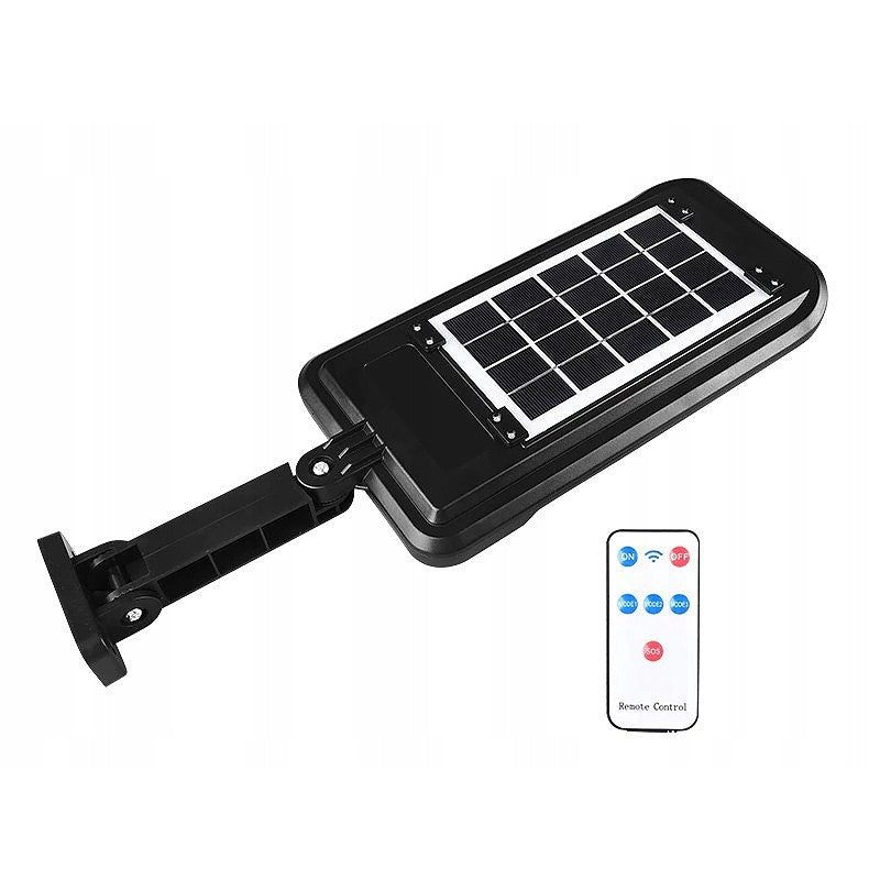 Lampă stradală solară Flippy, cu telecomandă, 36 cm x 11.5 cm, 108 COB LED, 2592 Lumeni, 21.6 W - echivalent 172 W bec