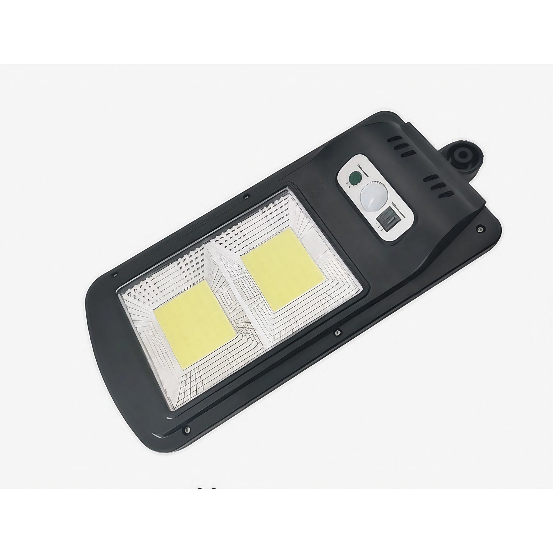 Lampă stradală solară Flippy, cu telecomandă, 36 cm x 11.5 cm, 108 COB LED, 2592 Lumeni, 21.6 W - echivalent 172 W bec