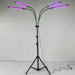 Lampa UV pentru cresterea plantelor, Flippy, 4 capete, putere 30W, 108 LED-uri Lampa cu lumina Ultra-Violet, Lampa cu