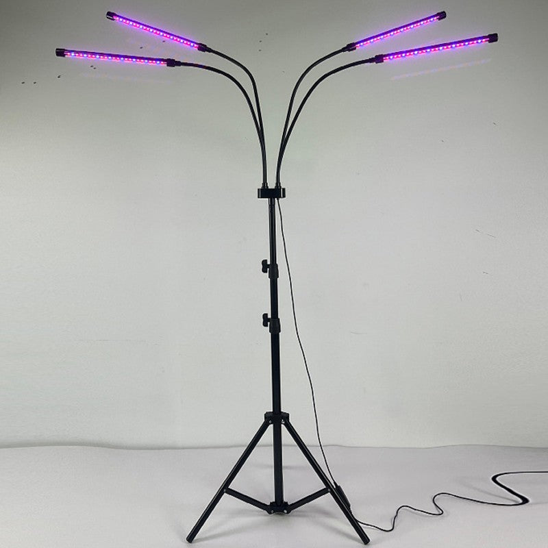 Lampa UV pentru cresterea plantelor, Flippy, 4 capete, putere 30W, 108 LED-uri Lampa cu lumina Ultra-Violet, Lampa cu