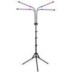 Lampa UV pentru cresterea plantelor, Flippy, 4 capete, putere 30W, 108 LED-uri Lampa cu lumina Ultra-Violet, Lampa cu