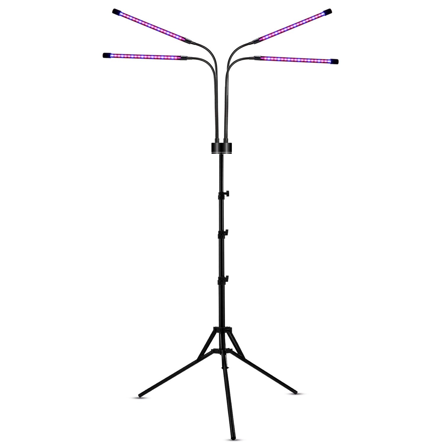 Lampa UV pentru cresterea plantelor, Flippy, 4 capete, putere 30W, 108 LED-uri Lampa cu lumina Ultra-Violet, Lampa cu