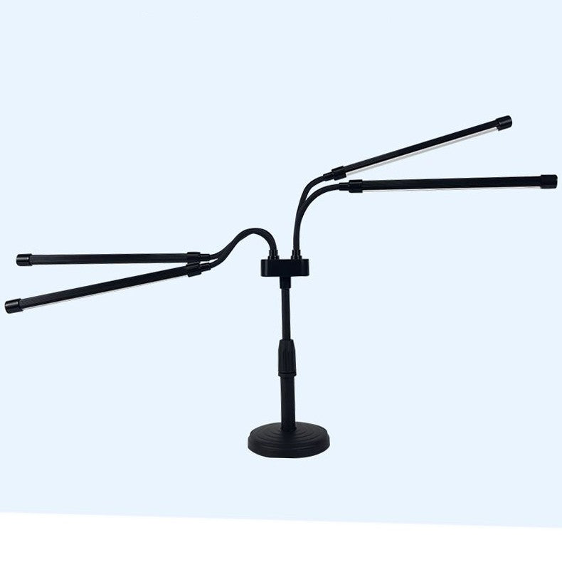 Lampa UV pentru cresterea plantelor, Flippy, conectare la retea, 20W, 4 capete, 72 LED-uri, ajustabila pana la 66.5 cm,