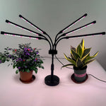 Lampa UV pentru cresterea plantelor, Flippy, conectare la retea, 30W, 6 capete, 108 LED-uri, ajustabila pana la 68.5