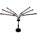 Lampa UV pentru cresterea plantelor, Flippy, conectare la retea, 30W, 6 capete, 108 LED-uri, ajustabila pana la 68.5