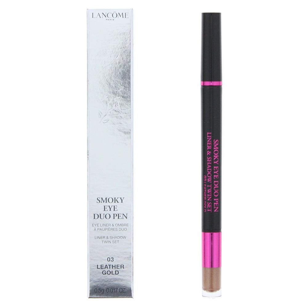 Lancome, Smoky Eye, Cu două capete, Tuș de ochi lichid & creion de fard de ochi cremos 2-în-1, 03, Aur de piele, 0.5 g