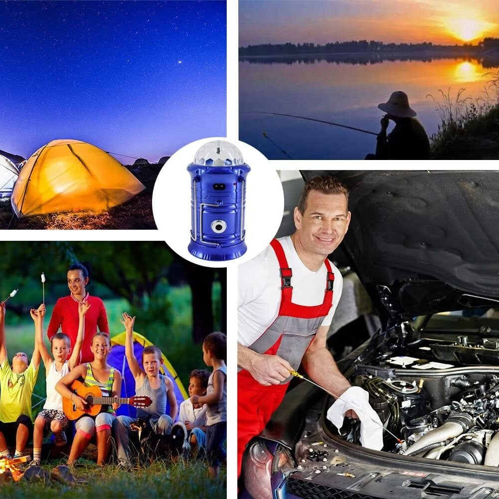 Lanternă pliabilă de camping Magic cool cu ​​lampă disc și USB Flippy, Lanterna, Felinar, Acumulator 1200 mAh,