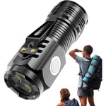 Lanterna cu 3 Nuclee Led, Flippy, Incarcare USB, Autonomie 4-20h, Raza Maxima 100-200 m, 5W, 4 x 4 x 9 cm, Suport de