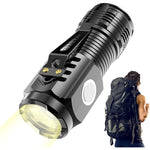 Lanterna cu 3 Nuclee Led, Flippy, Incarcare USB, Autonomie 4-20h, Raza Maxima 100-200 m, 5W, 4 x 4 x 9 cm, Suport de