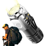 Lanterna cu 3 Nuclee Led, Flippy, Incarcare USB, Autonomie 4-20h, Raza Maxima 100-200 m, 5W, 4 x 4 x 9 cm, Suport de