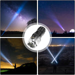 Lanterna cu 3 Nuclee Led, Flippy, Incarcare USB, Autonomie 4-20h, Raza Maxima 100-200 m, 5W, 4 x 4 x 9 cm, Suport de